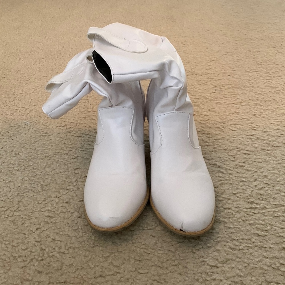 White Cowboy Booties